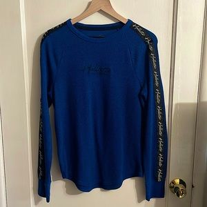 Large blue hollister thermal long sleeve